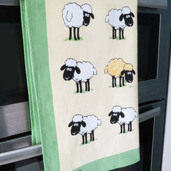 Sheepish Tea Towel