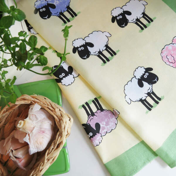 Sheepish Tea Towel