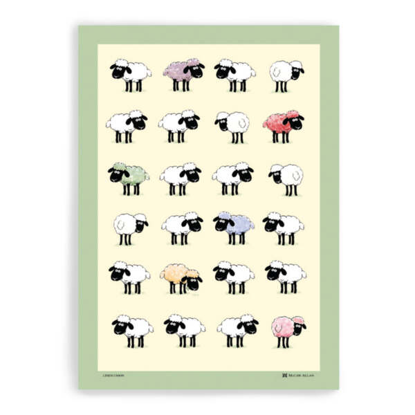 Sheepish Tea Towel