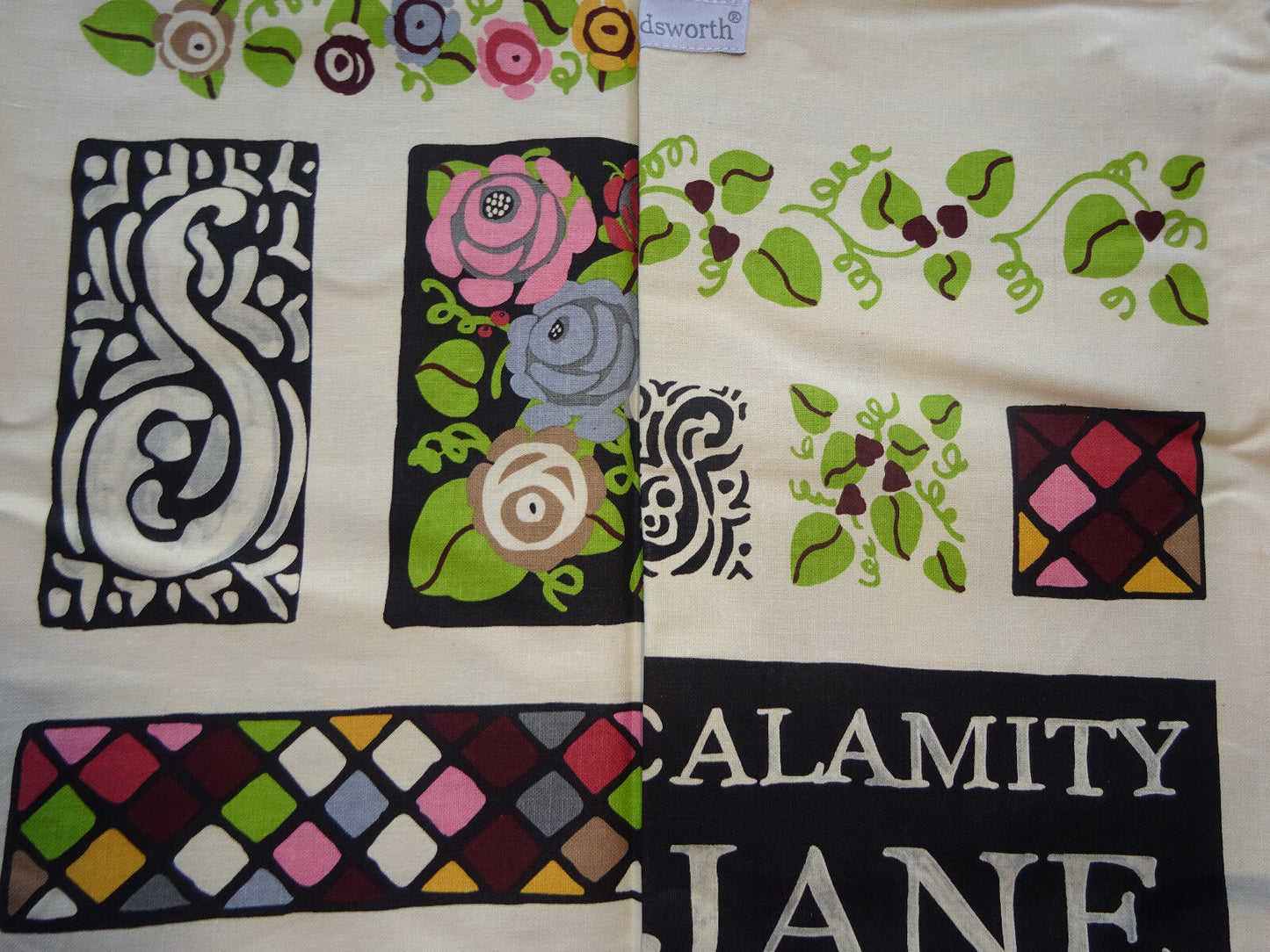 Calamity Jane Tea Towel by Julie Dodsworth