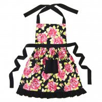 Betty Vintage Apron - black