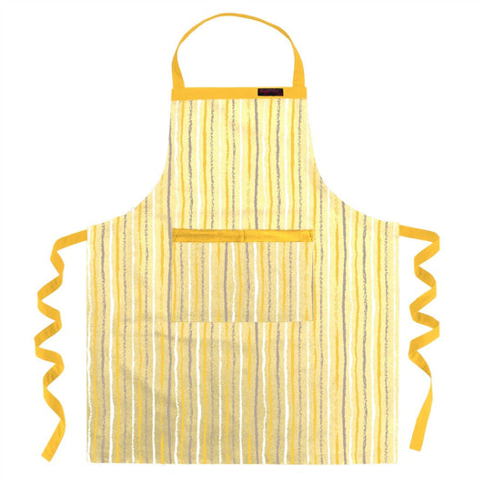 Billy Large Apron - gold stripe