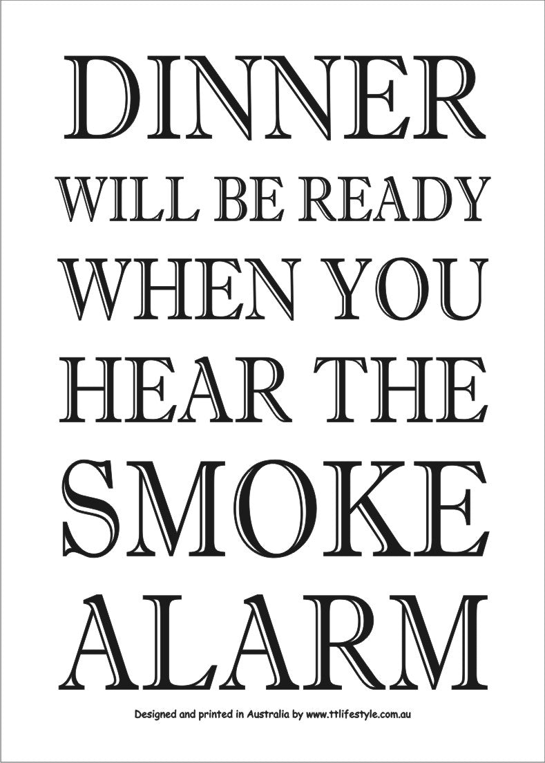 Dinner is Ready 100% Linen Tea Towel