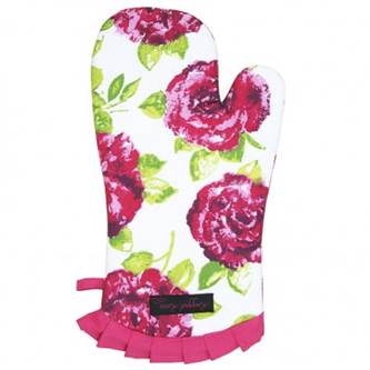 Fliss Ruffled Gauntlet - white/pink