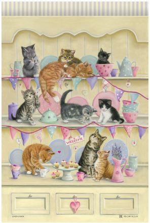 Dresser Kittens Tea Towel