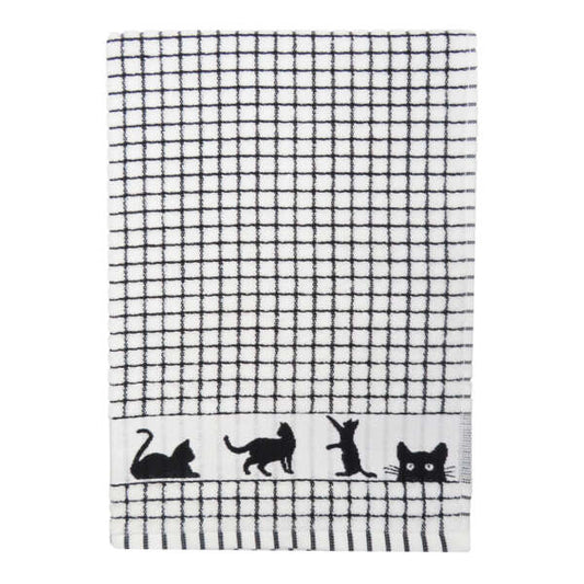 Poli-dri Jacquard Tea Towel - cats
