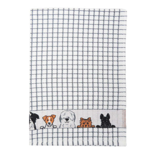 Poli-dri Jacquard Tea Towel - dogs