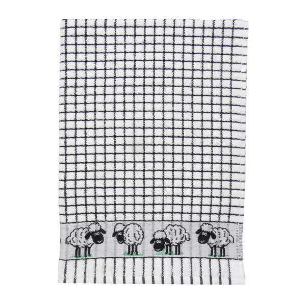 Poli-dri Jacquard Tea Towel - sheep