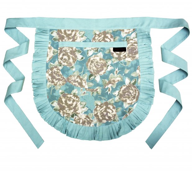 Tilly Half Apron - duck egg
