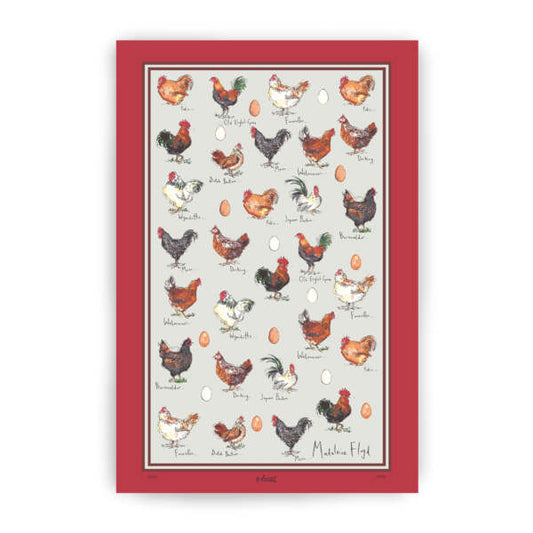 Chicken & Egg Linen Union Tea Towel