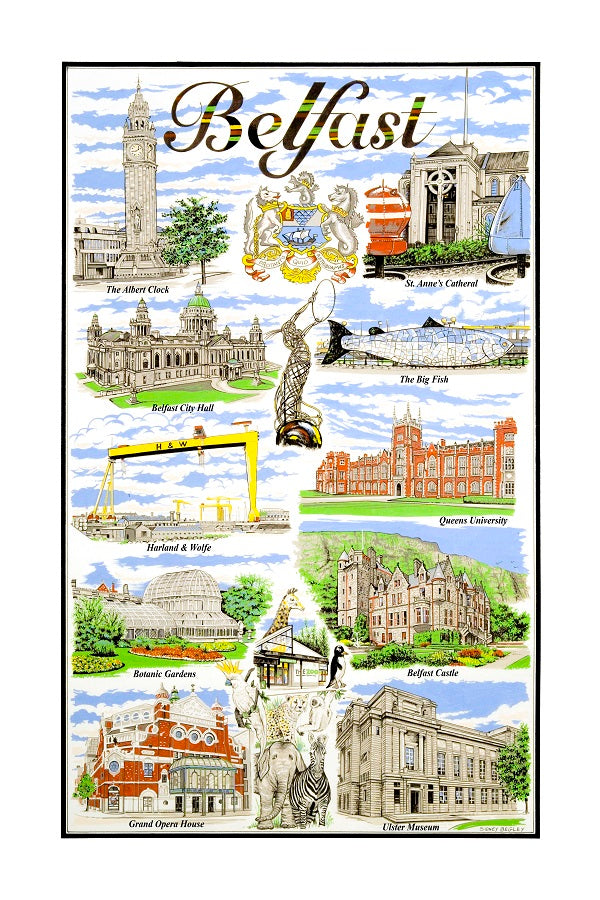Belfast Tea Towel